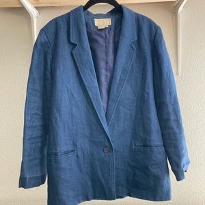 Vintage denim look blazer
